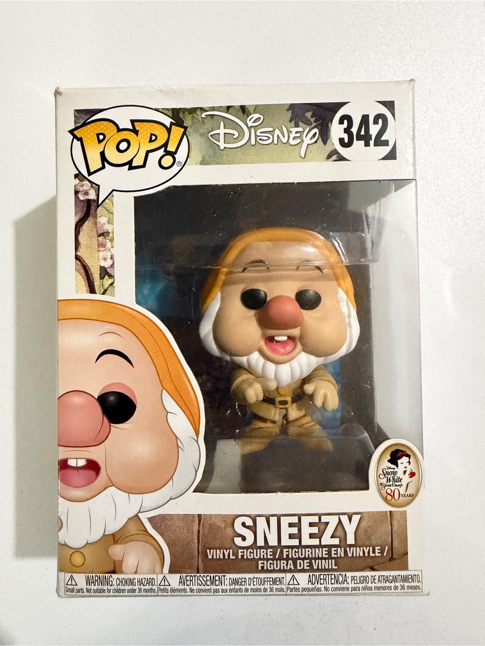 VAULTED Funko Pop! Disney Snow White And The Seven Dwarfs Sneezy #342